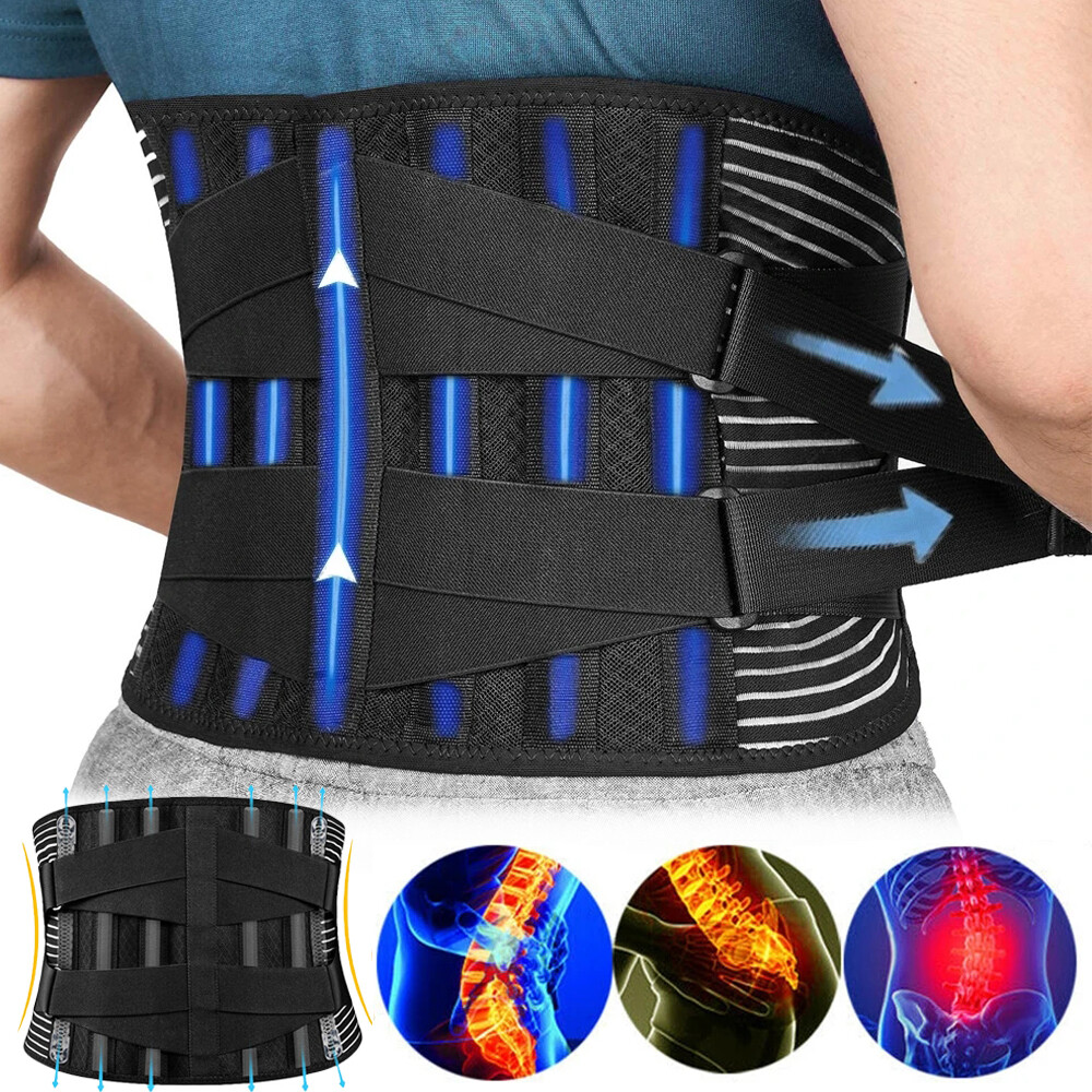 Dolor de espalda Relief Fajas Refuerzo de soporte lumbar Belt Para hombre mujer