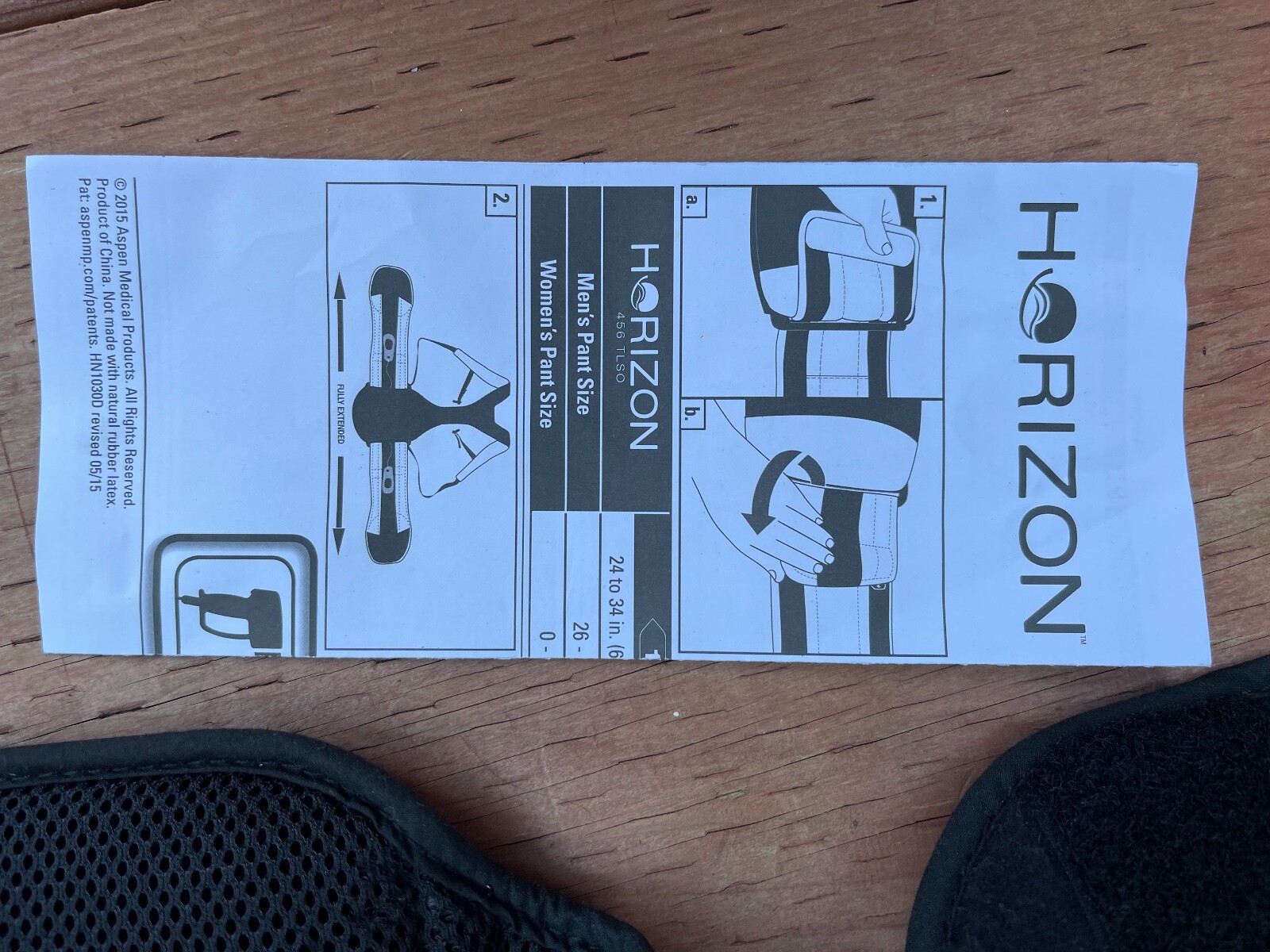 ASPEN Horizon 456 Adult One Size adj. Back Brace Sold as-pictured Good condition