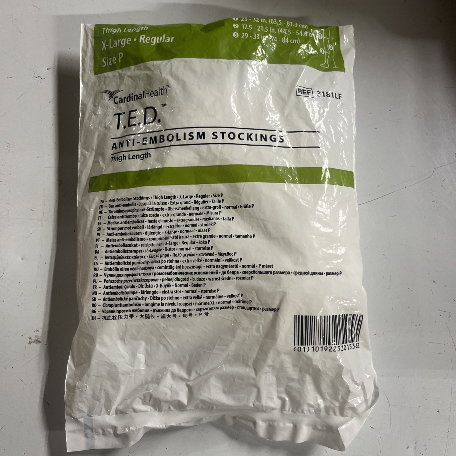 T.E.D. Anti-Embolism Stockings Thigh-High X-Large Regular / EXP: 2026-2027