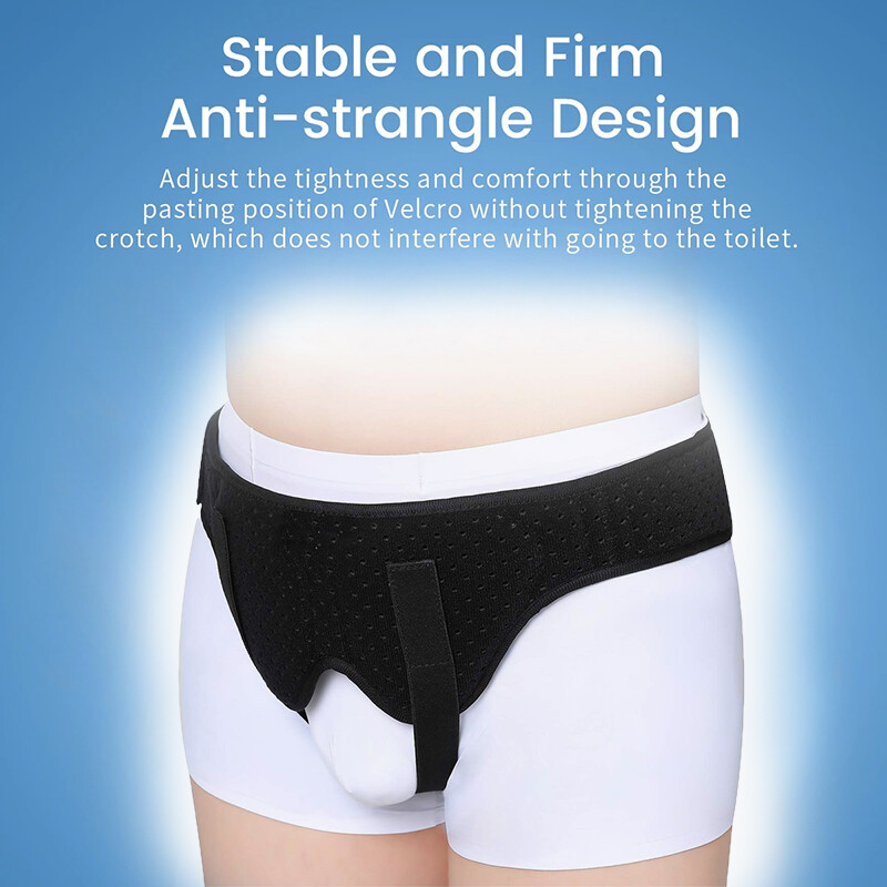 Adult Inguinal Hernia Support Belt Double Groin Truss Brace Pain Relief & Pads