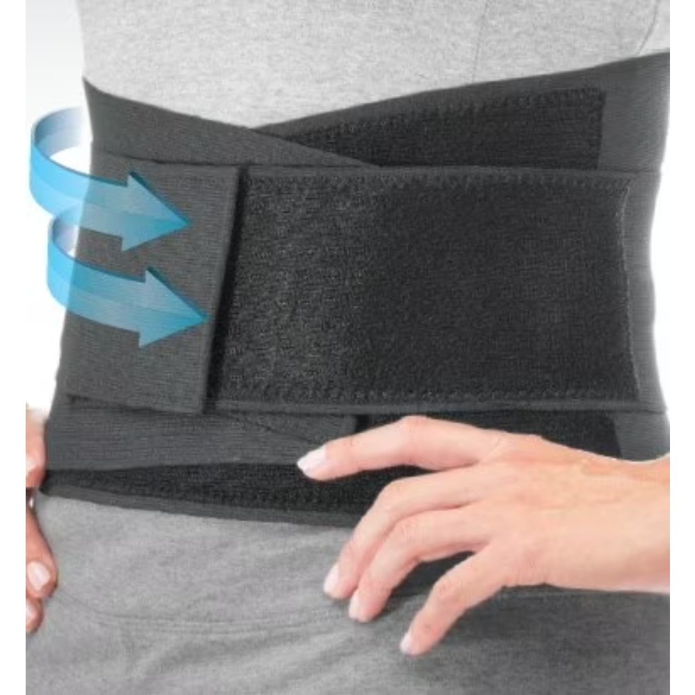 Adjustable Back Brace, Black, One Size Fits Most for Lower Back Support, Posture