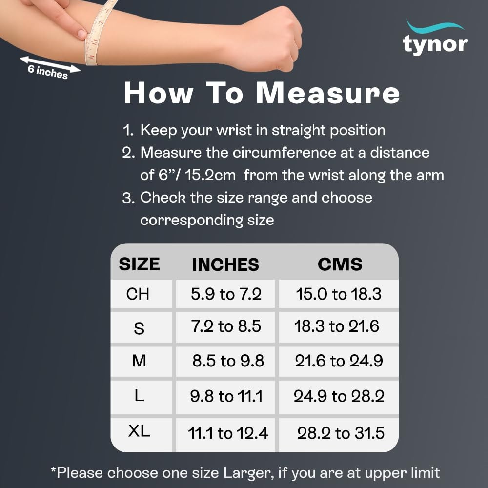 TYNOR Wrist & Forearm Splint Provides Perfect Immobilization To Wrist (Left) FS