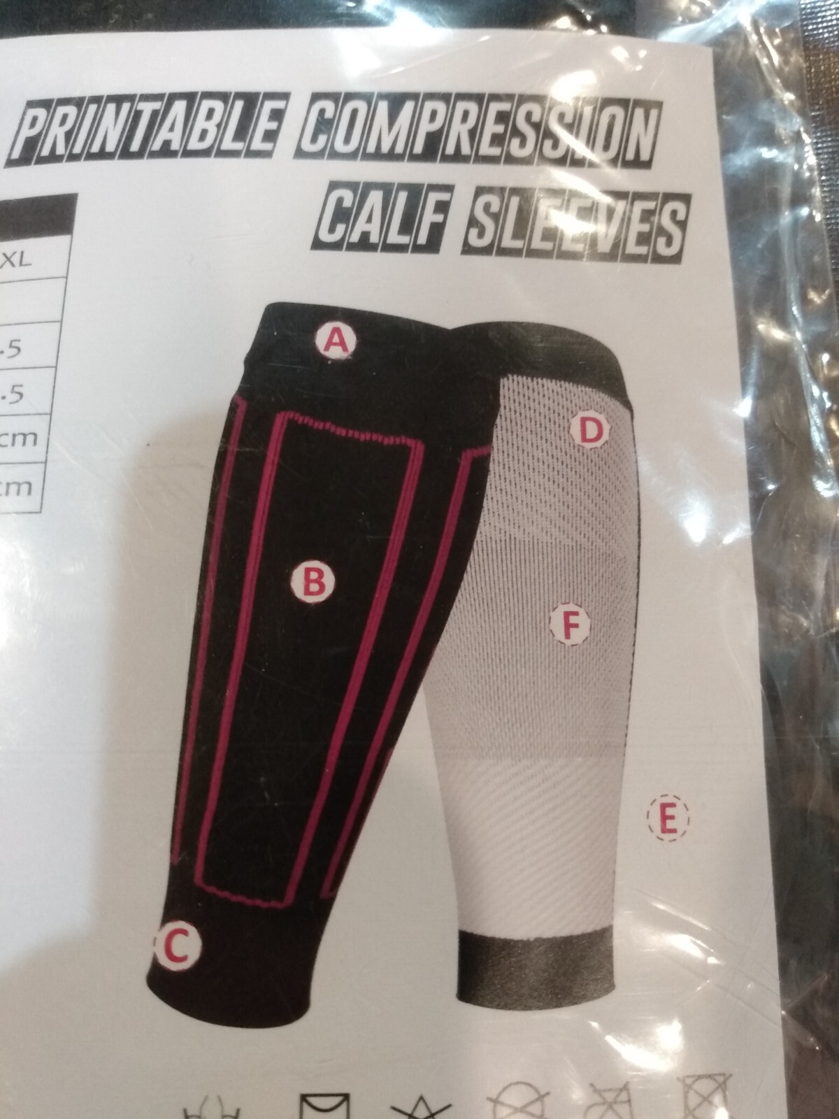 Magic Sport Printable Compression Calf Sleeves, Unrestrained Leopard Size M/L