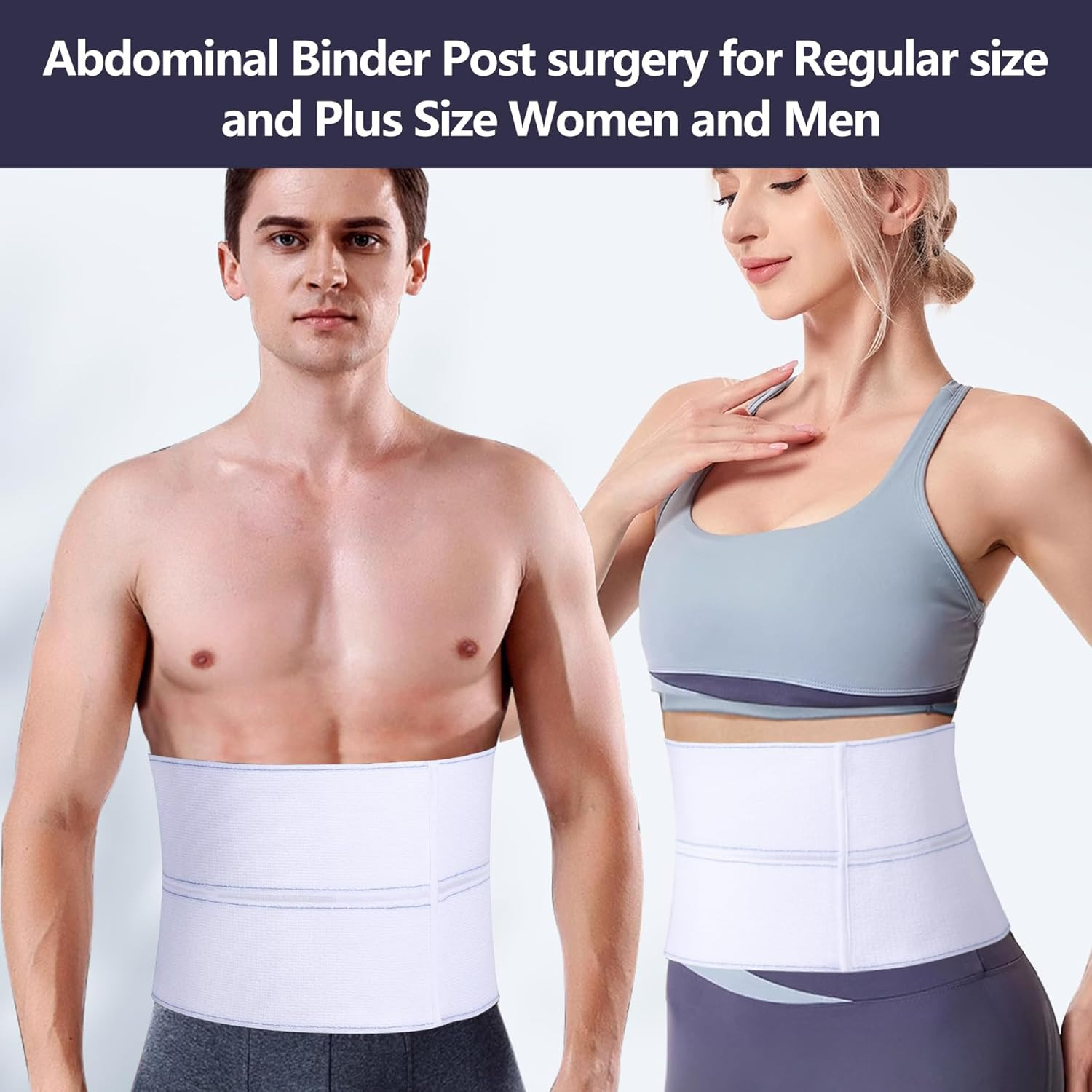 Elastic Universal Post Surgery Abdominal Binder Lower Waist Support Belt Medium