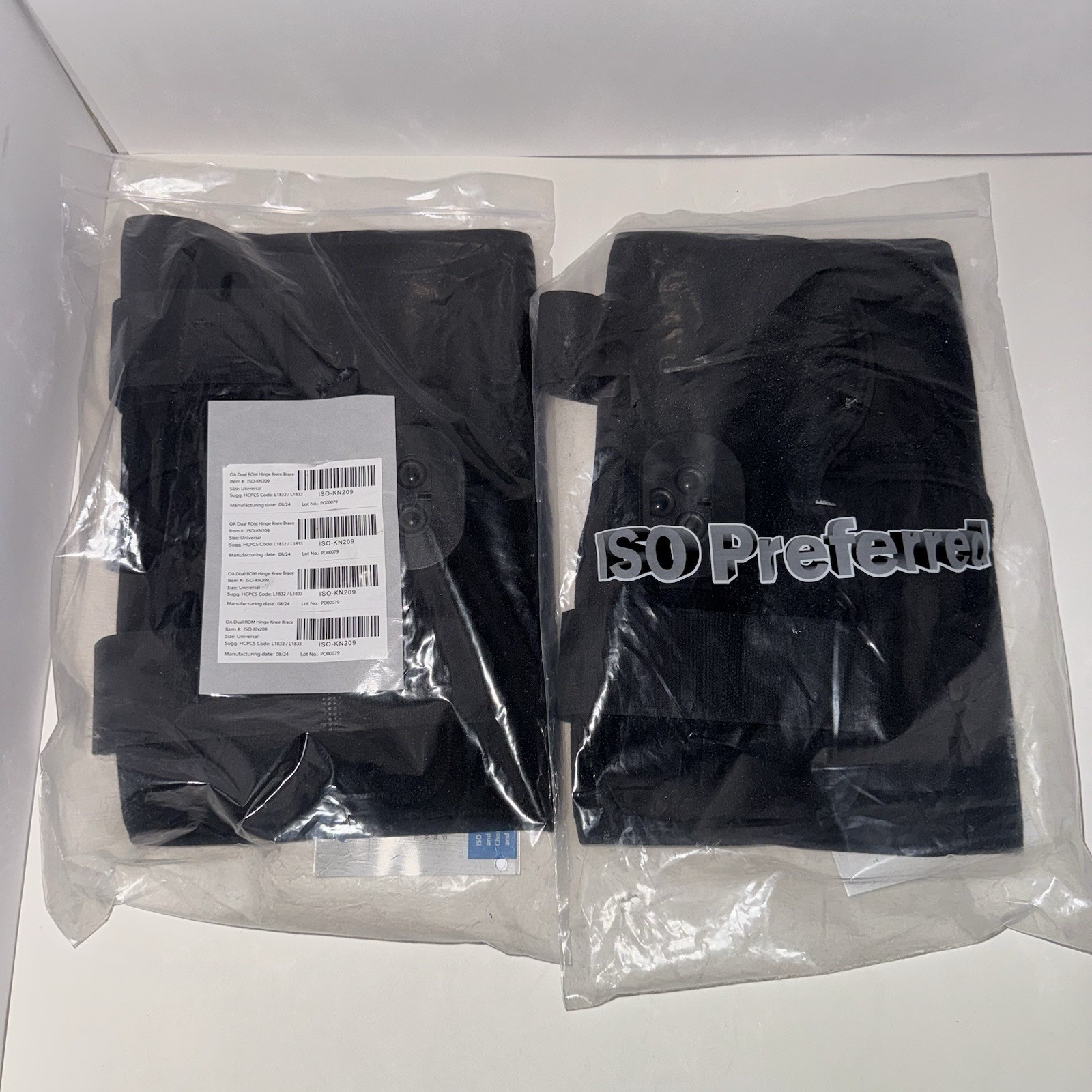 Iso Preferred OA Dual ROM Hinge Knee Brace ISO-KN209 New Lot Of 2