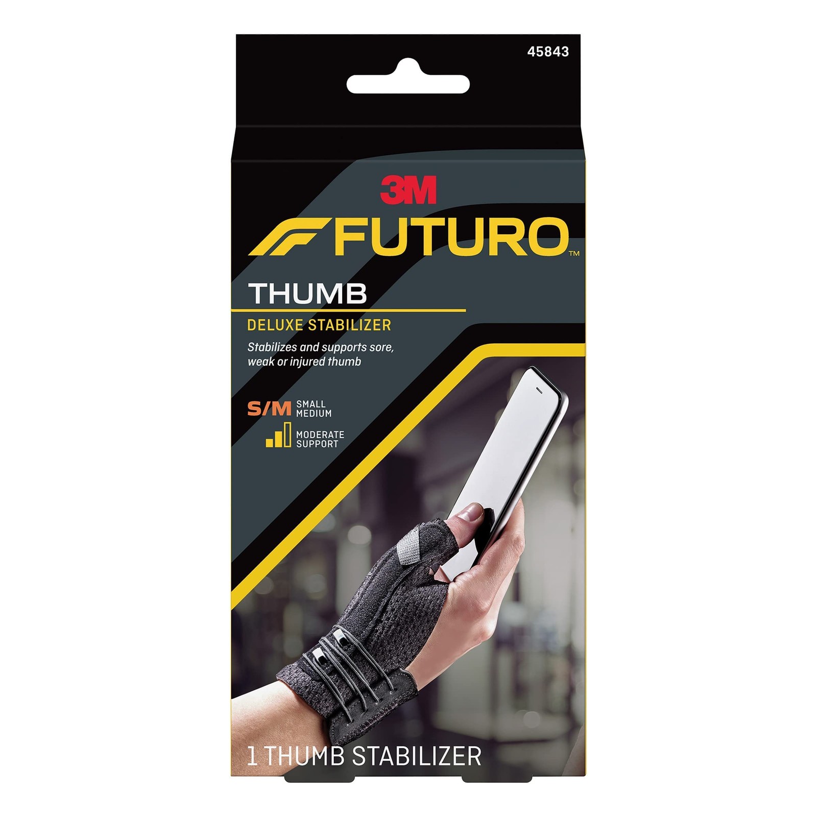 Deluxe Thumb Stabilizer Left Or Right Hand Small/Medium Adjustable Support