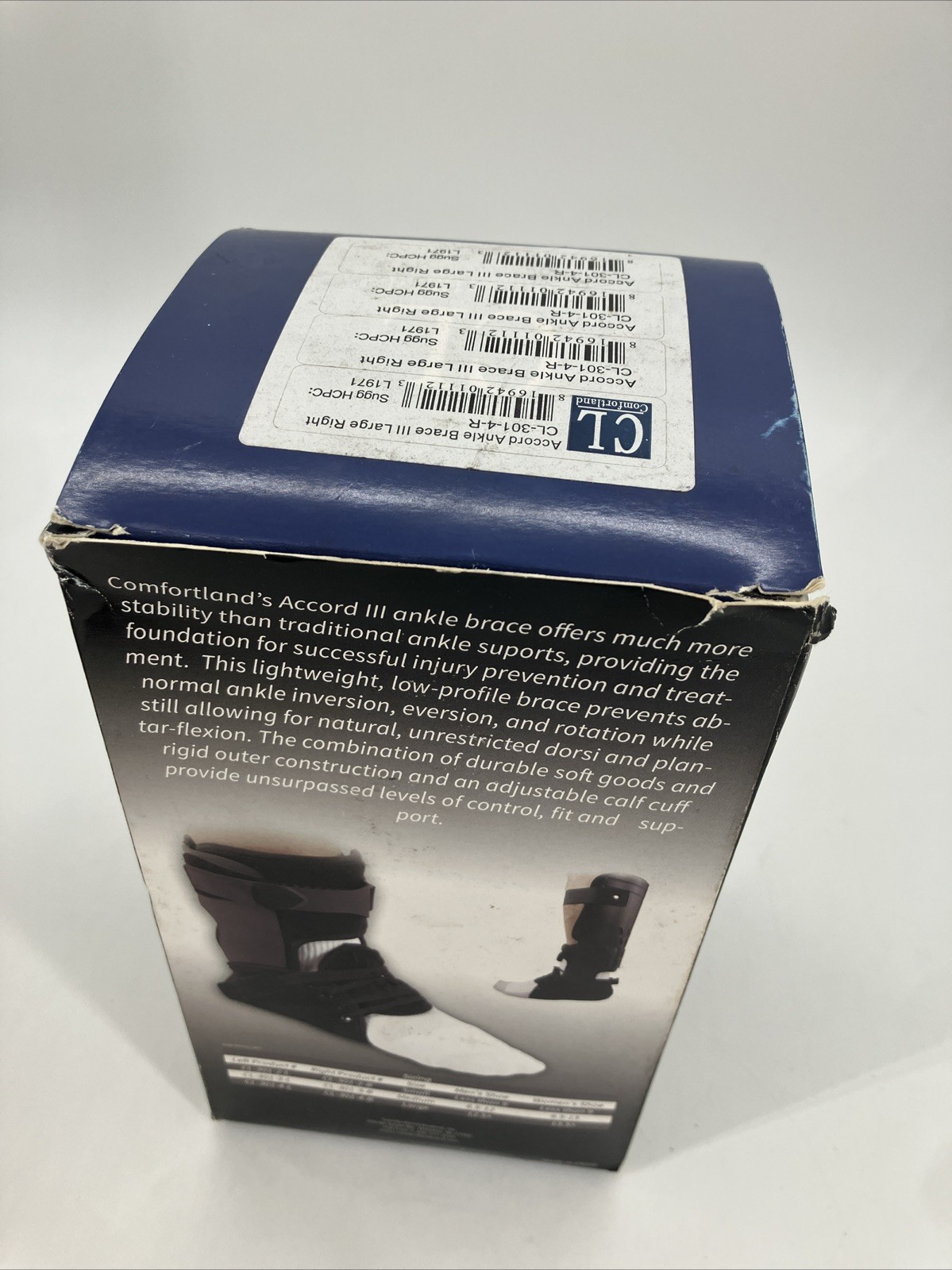 Accord III Ankle Brace – LARGE RIGHT -FAST SHIPPING CL-301-4-R