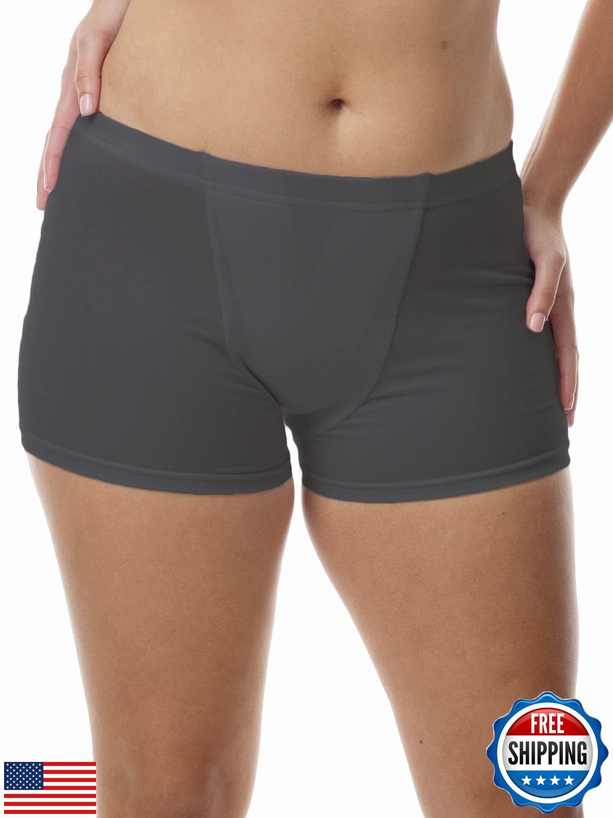 Vulvar Varicosity and Prolapse Support Boy-Leg Brief with Groin Compression B