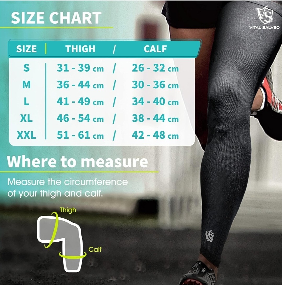 VITAL SALVEO RECOVERY COMPRESSION LEG SLEEVE