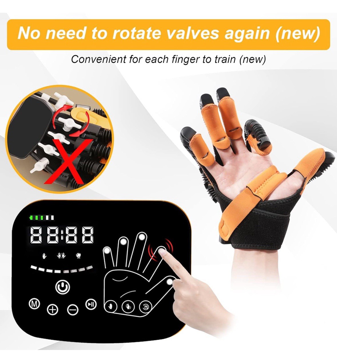 Hand Function Rehabilitation Robot Gloves for Finger Hemiplegia Recovery Trainer