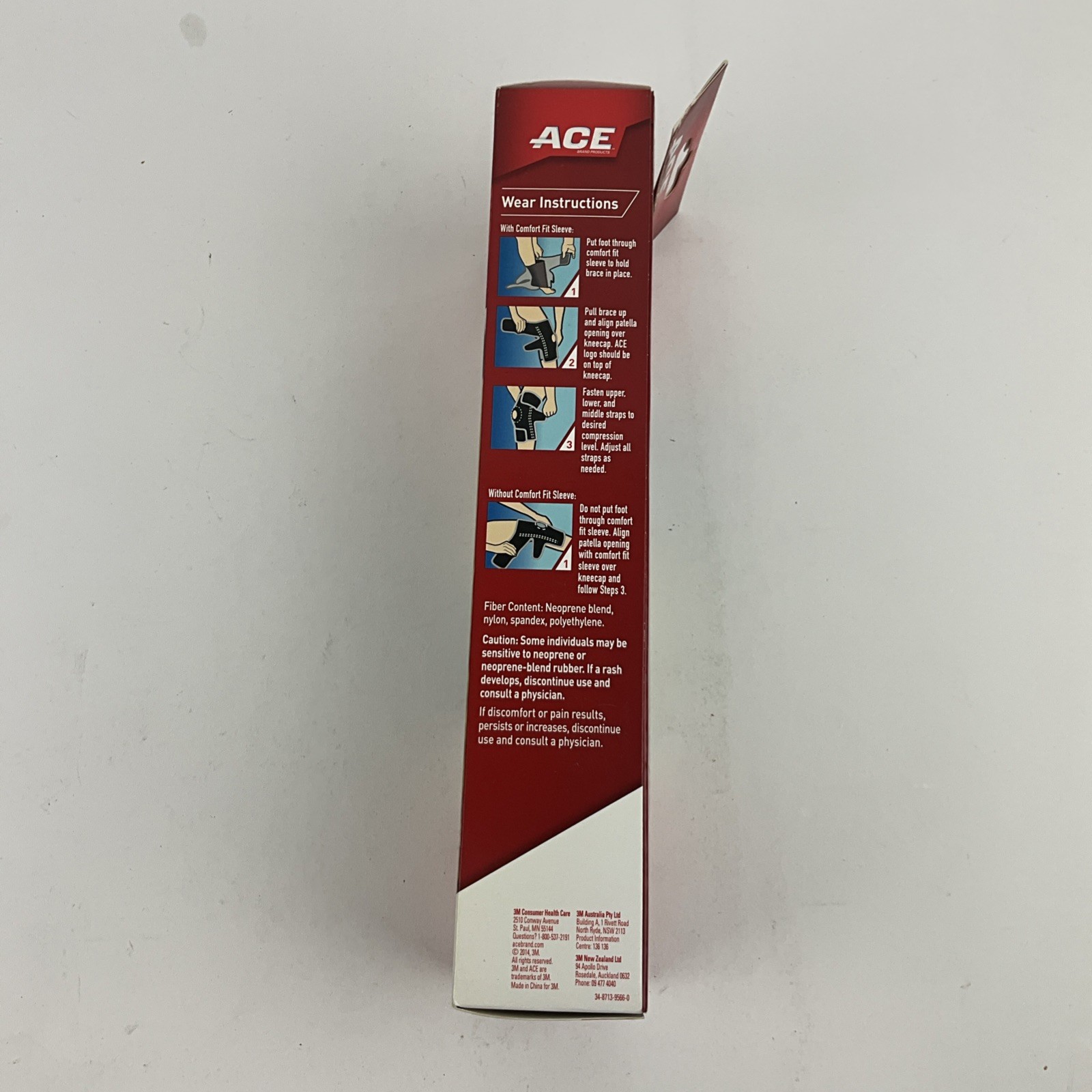 ACE Adjustable Knee Brace w/Compression Support & Side Stabilizers