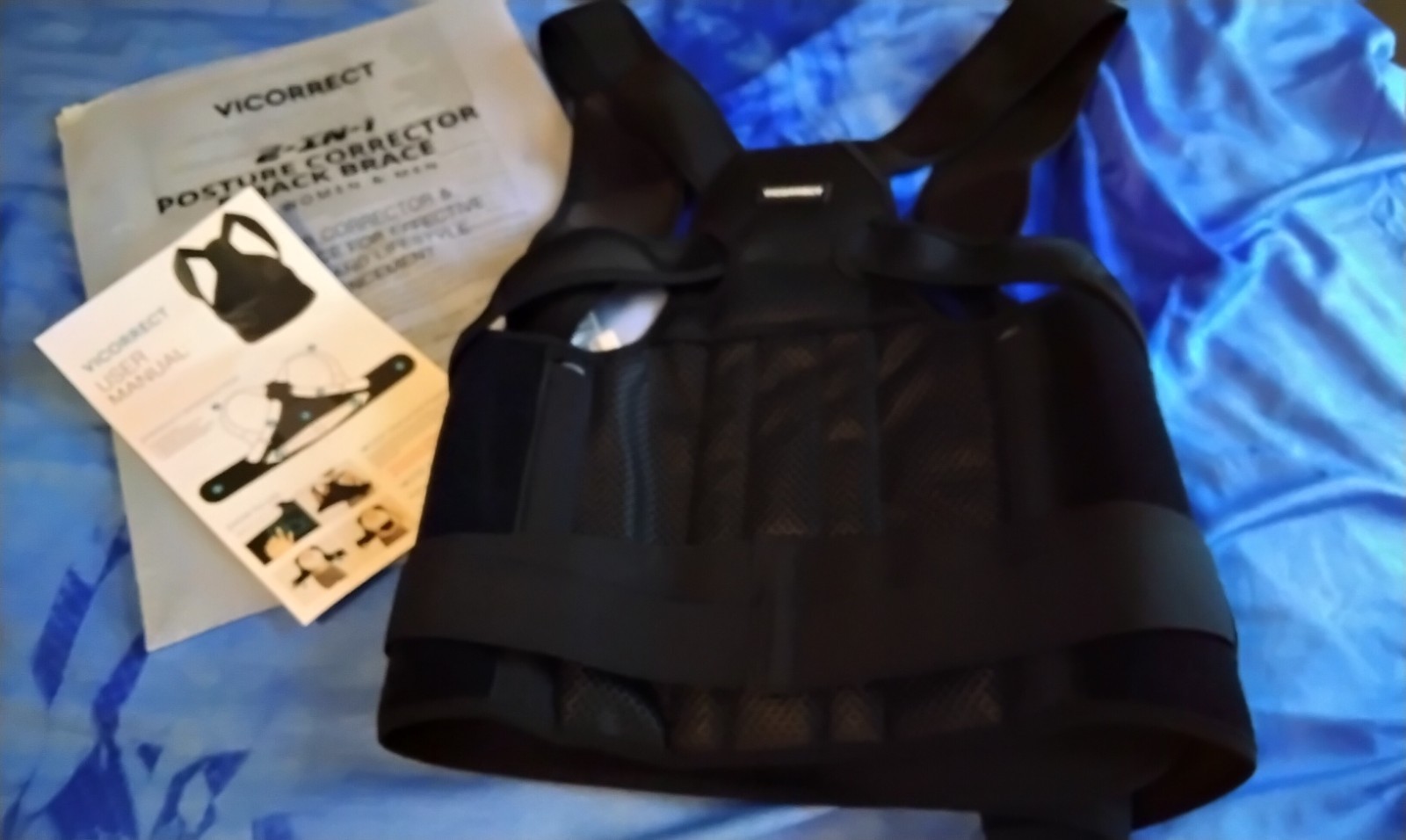 Vicorrect Posture Correct Support Back Brace Men/ Woman – Size M