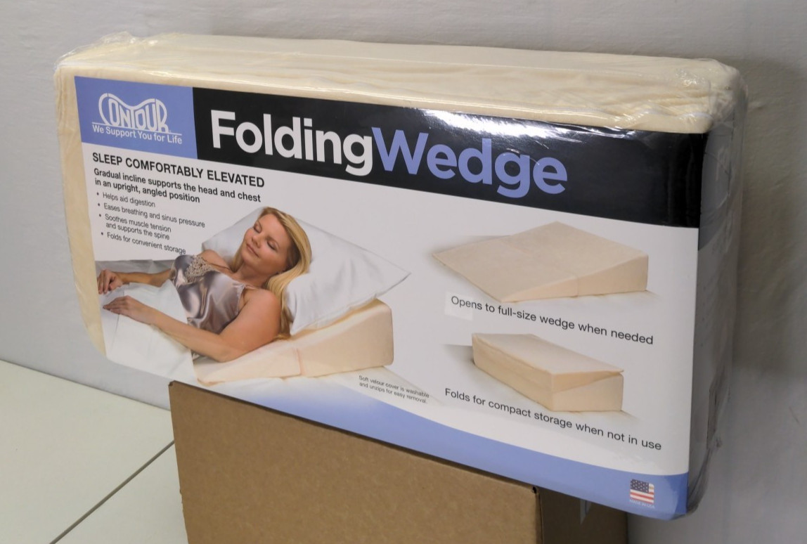 Contour Folding Bed Wedge Sleep Elevated Support Head Chest 7x24x24 Sealed