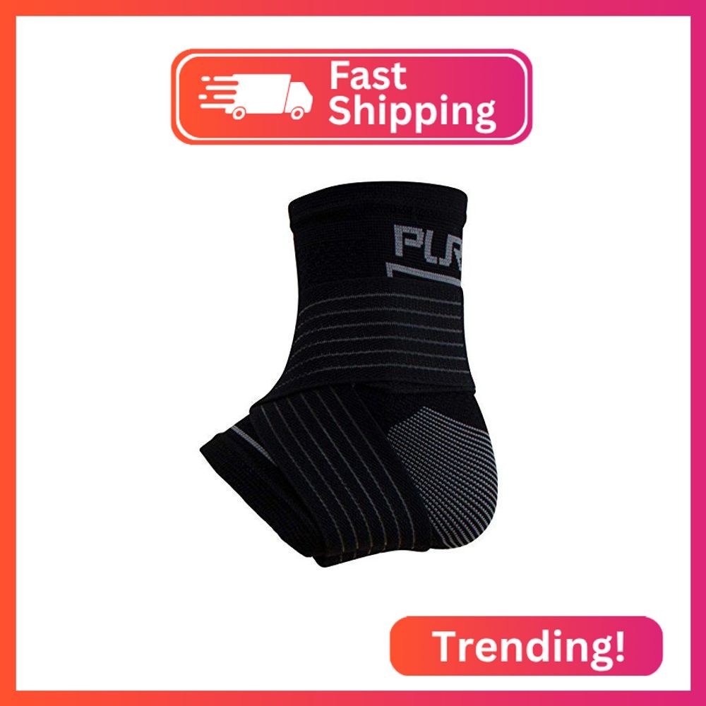 Ankle Support Brace – Compression Sleeve with Adjustable Strap, Perfect Fit – Gr