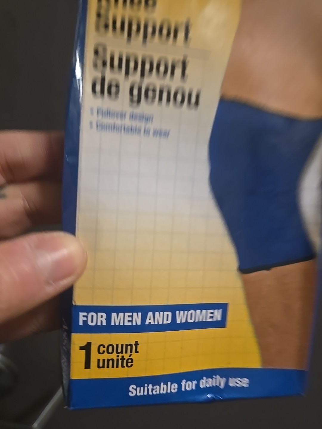 PULLOVER KNEE SUPPORT UNISEX PULLOVER KNEE SUPPORT 1 Count. Blue