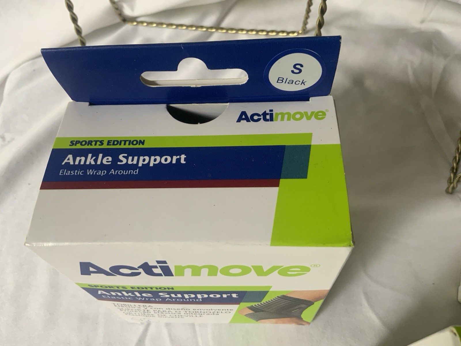 Actimove Ankle Support Elastic Wrap Around Black Small Set 3
