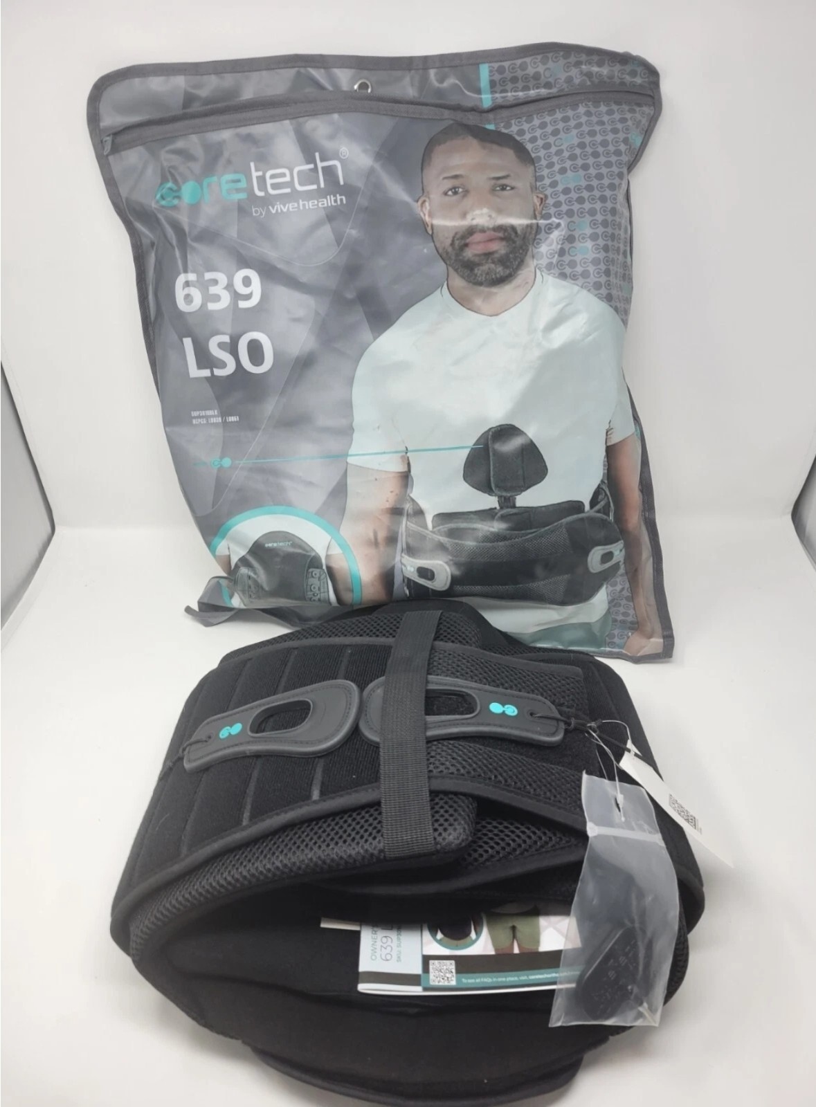 Coretech 639 LSO Adjustable Back Brace (One Size Fits All) * with Tags