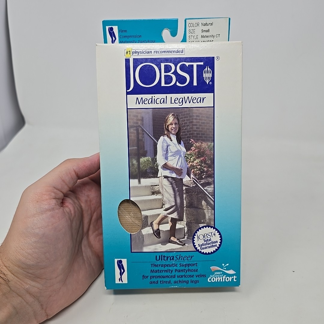 Jobst UltraSheer Small Natural Maternity Compression Pantyhose Support Hose New