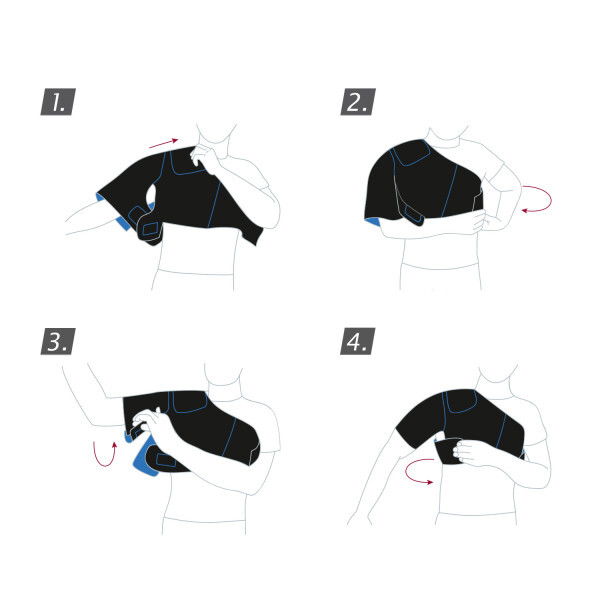 Actimove Shoulder Support Extra Pocket for Optional Hot/Cold Pack NWOP