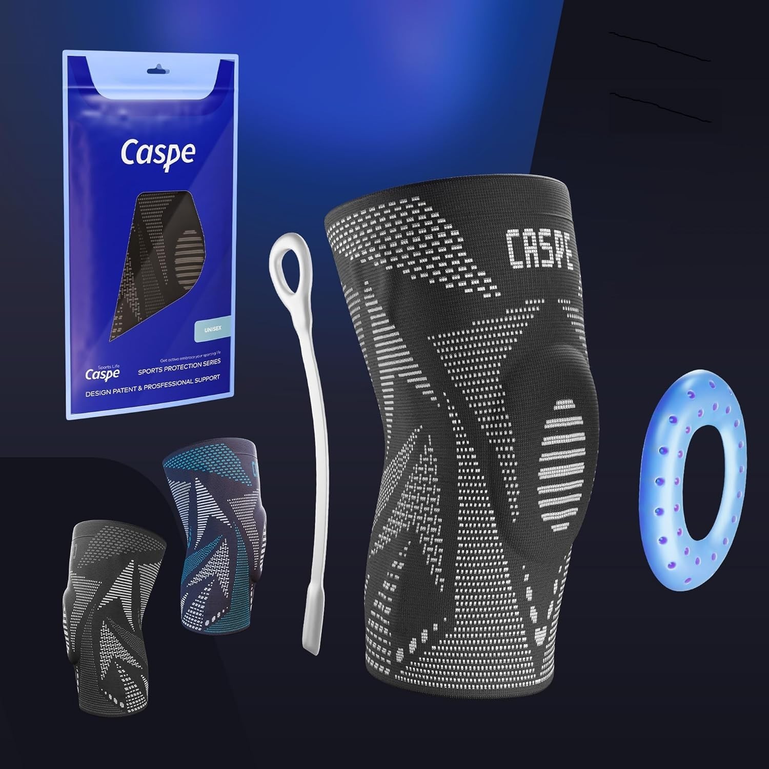 Caspe Knee Brace Knee Compression Sleeve Knee Joint Brace Arthritis Relief