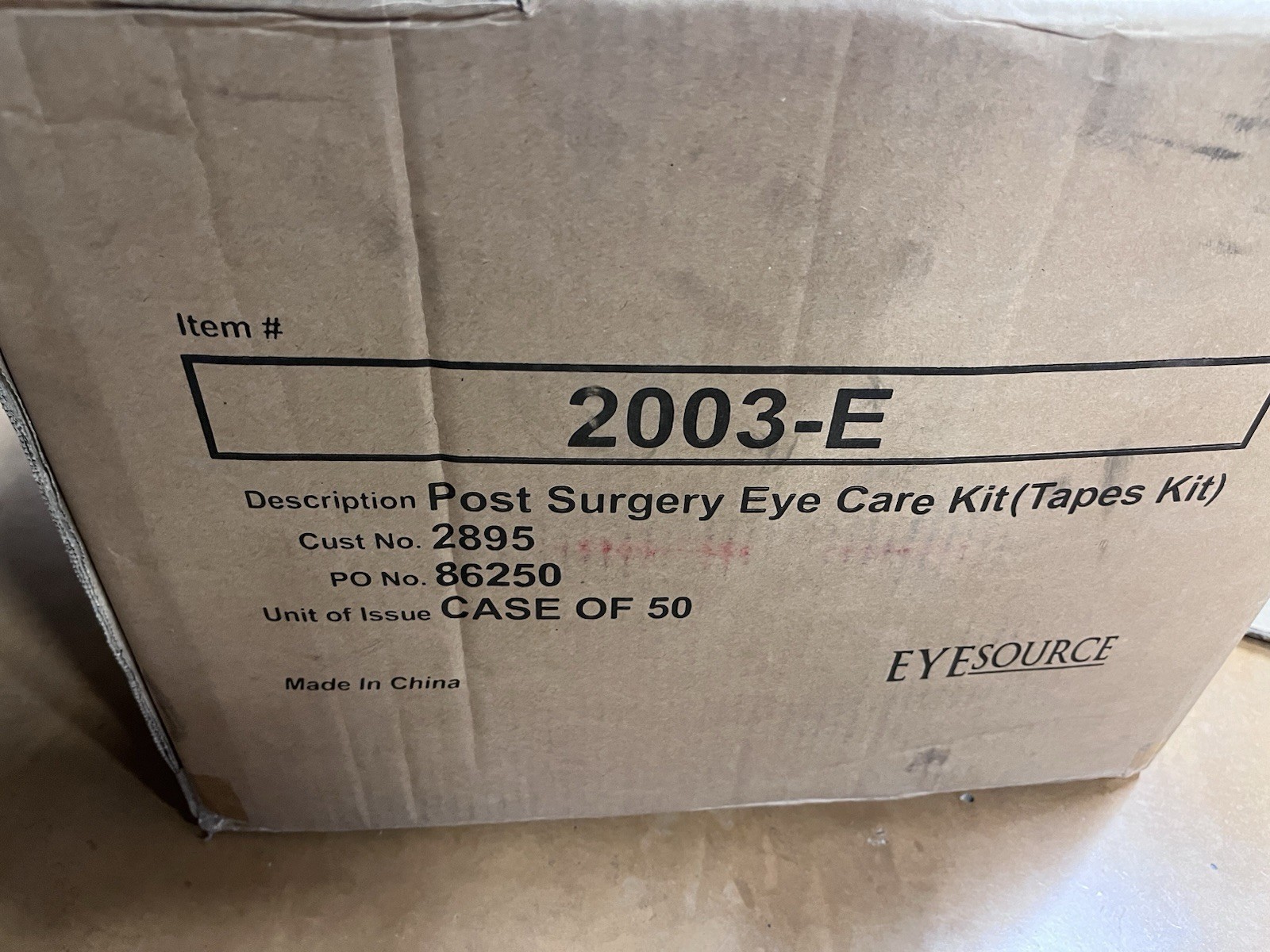 Post Surgery Eye Care Kit Box Of 50 Qty
