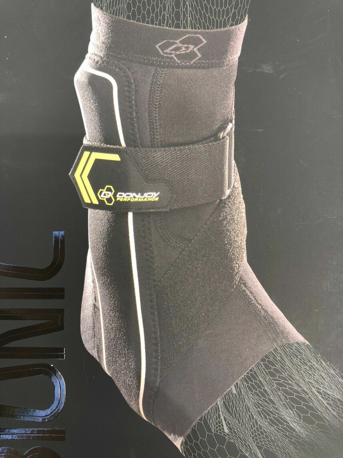 NEW DONJOY PERFORMANCE BIONIC ANKLE MAX STABILIZING SUPPORT BRACE RIGHT Sz Sm