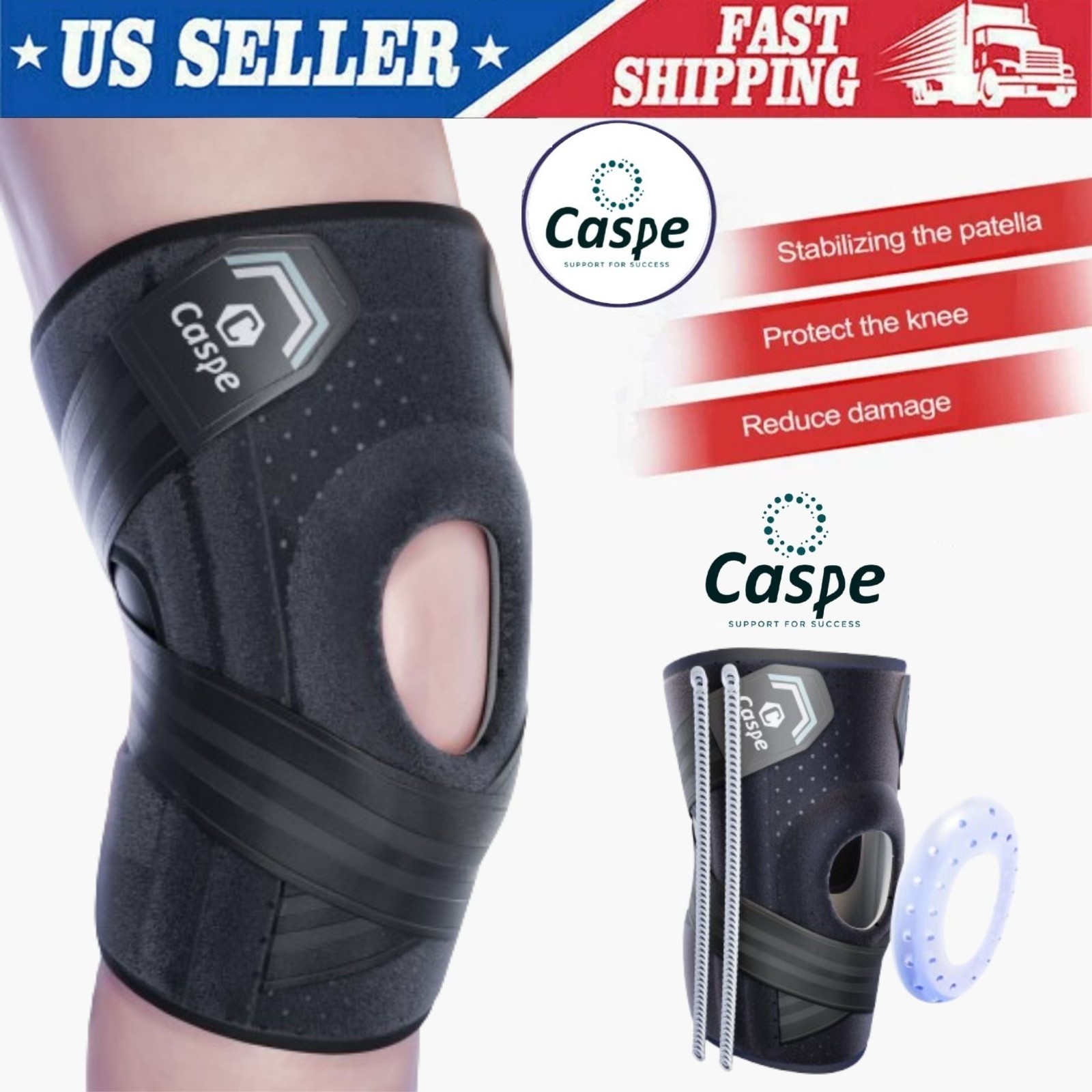 Knee Brace Adjustable Compression Support for Sport Joint Pain Arthritis Relief