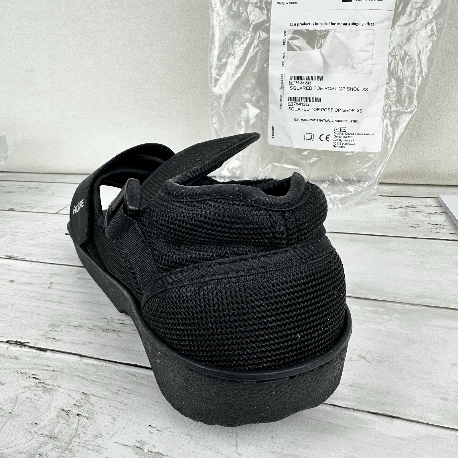 PROCARE Squared Toe Post Op Shoe For Broken Foot/Toe XS Unisex