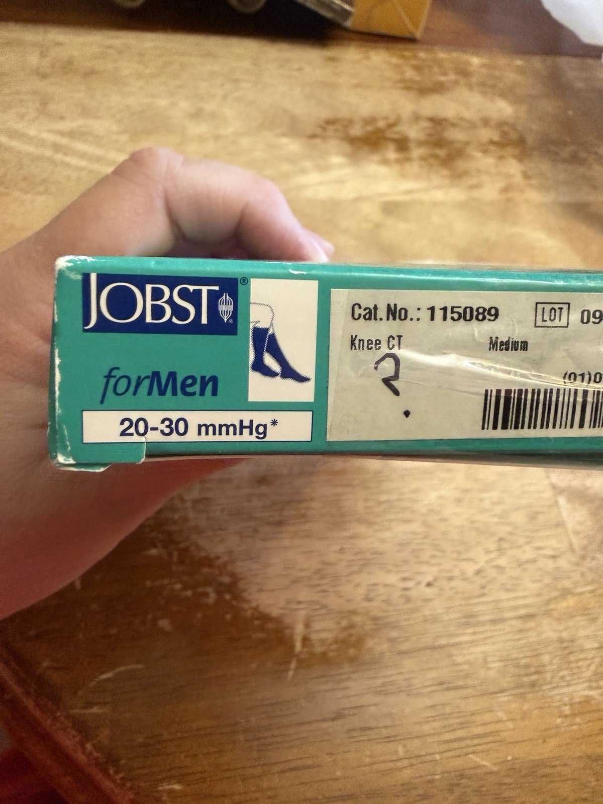 Jobst Mens Medical Compression Socks Medium Black Knee CT 20-30 mmHg New in Box