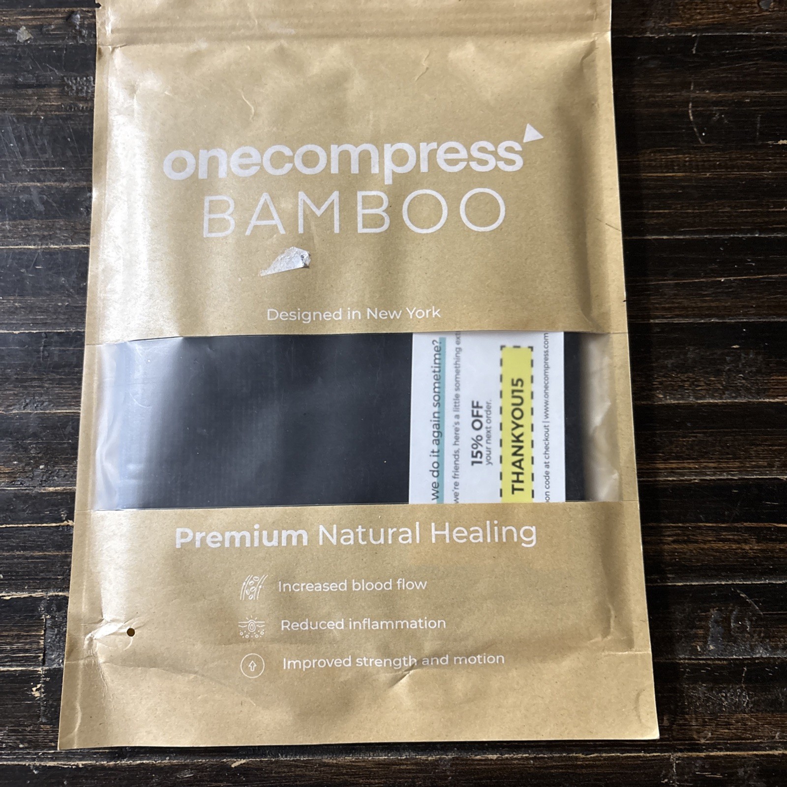 One Compress Bamboo Premium Bamboo Knee Sleeve (Single)