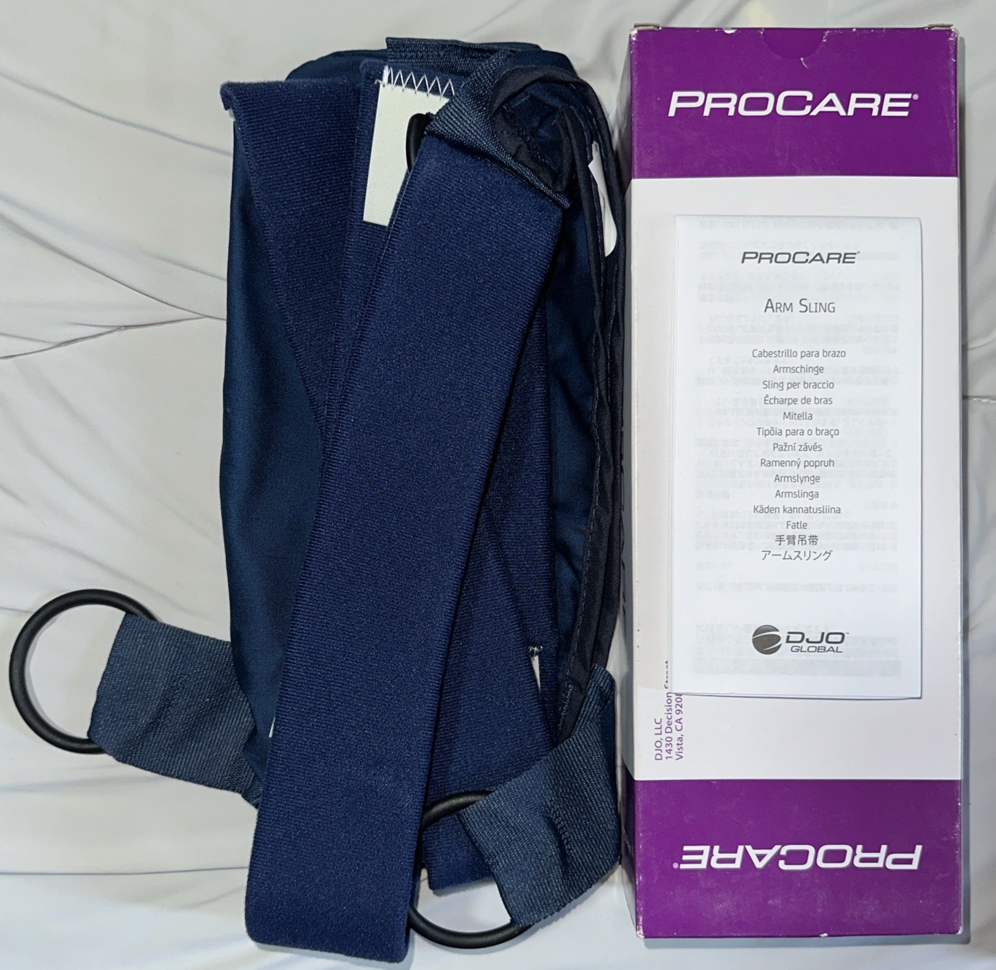 Procare Small 79-84162 Immobilizer Shoulder With Foam Straps Poly Cotton Navy