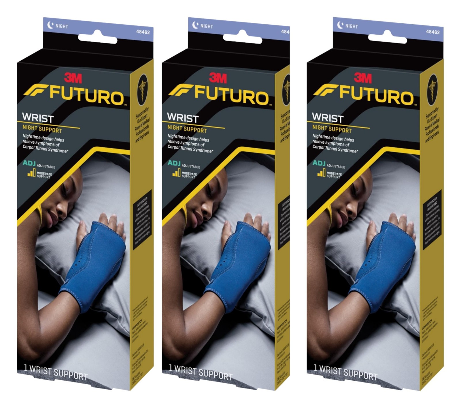 Futuro Night Wrist Sleep Support Brace, Adjustable Nighttime Splint for Carpa…