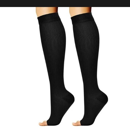 CALZE A COMPRESSIONE MEDICHE AL GINOCCHIO UNISEX UOMO DONNA CON O SENZA CERNIERA
