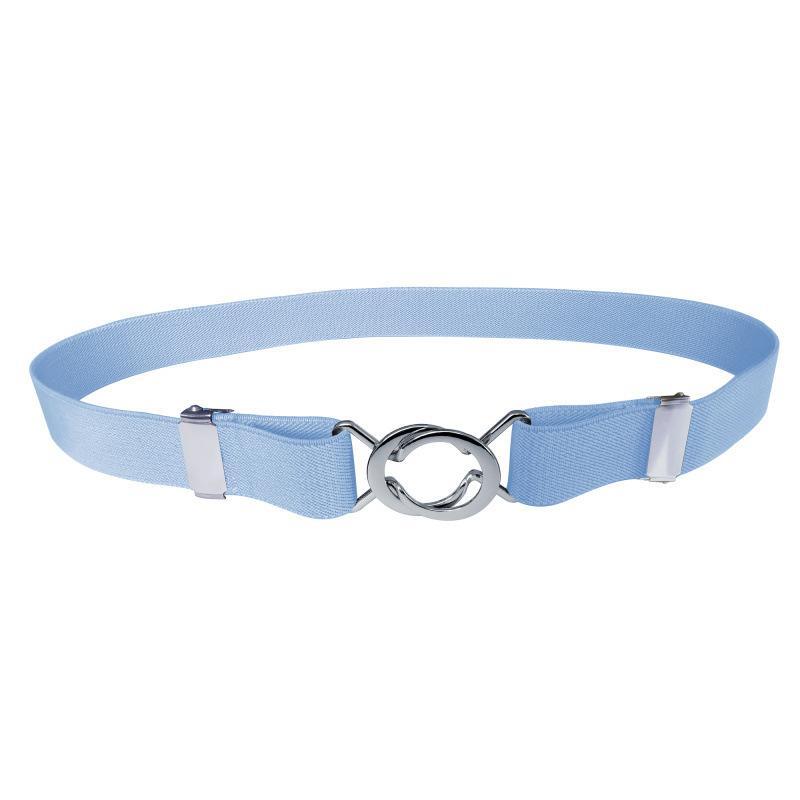 Adjustable Elastic Stretch Belt for Women 2.5cm Wide Metal Ring Buckle No Hassle