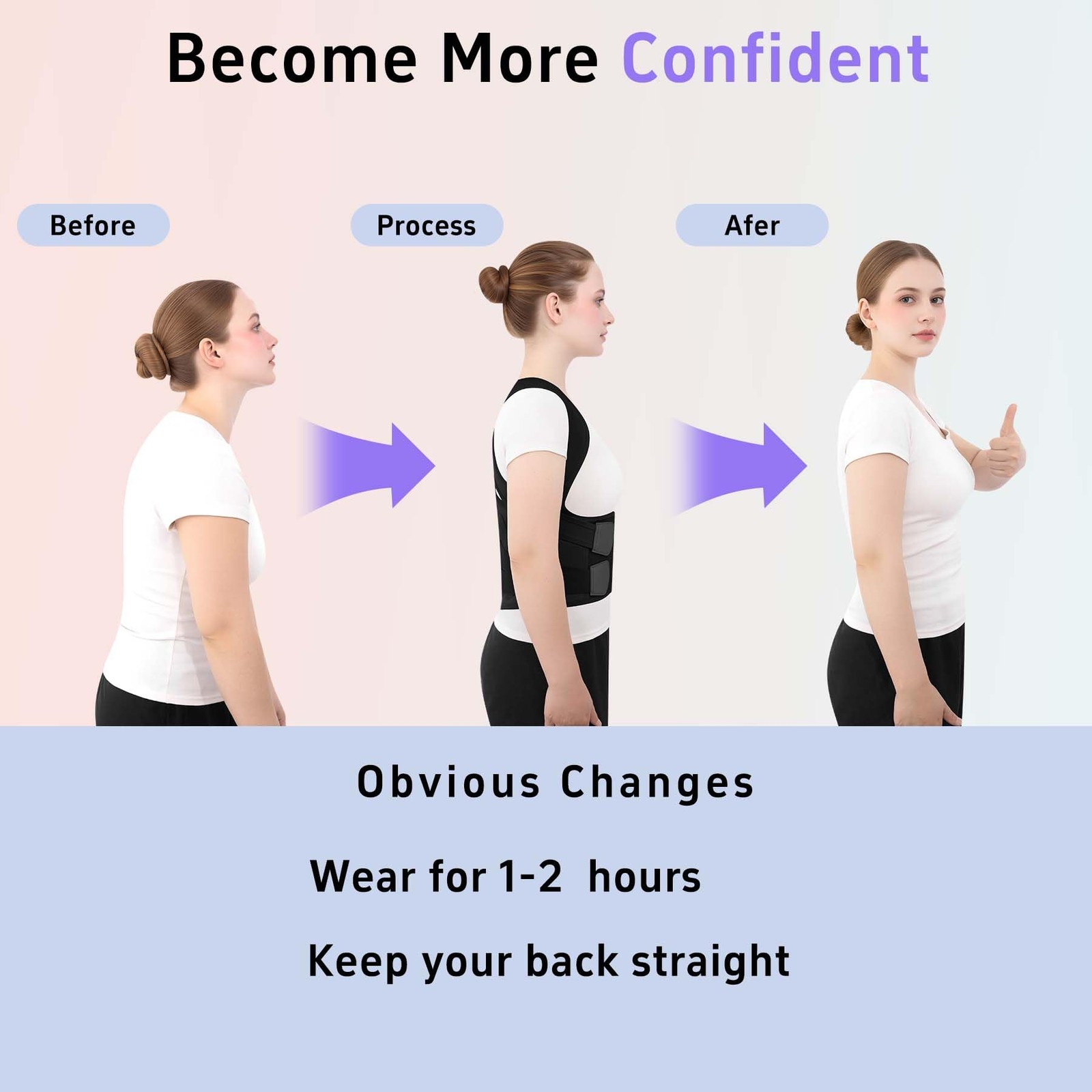 Posture Corrector for Women and Men Back Brace Straightener Pain Relief Back …