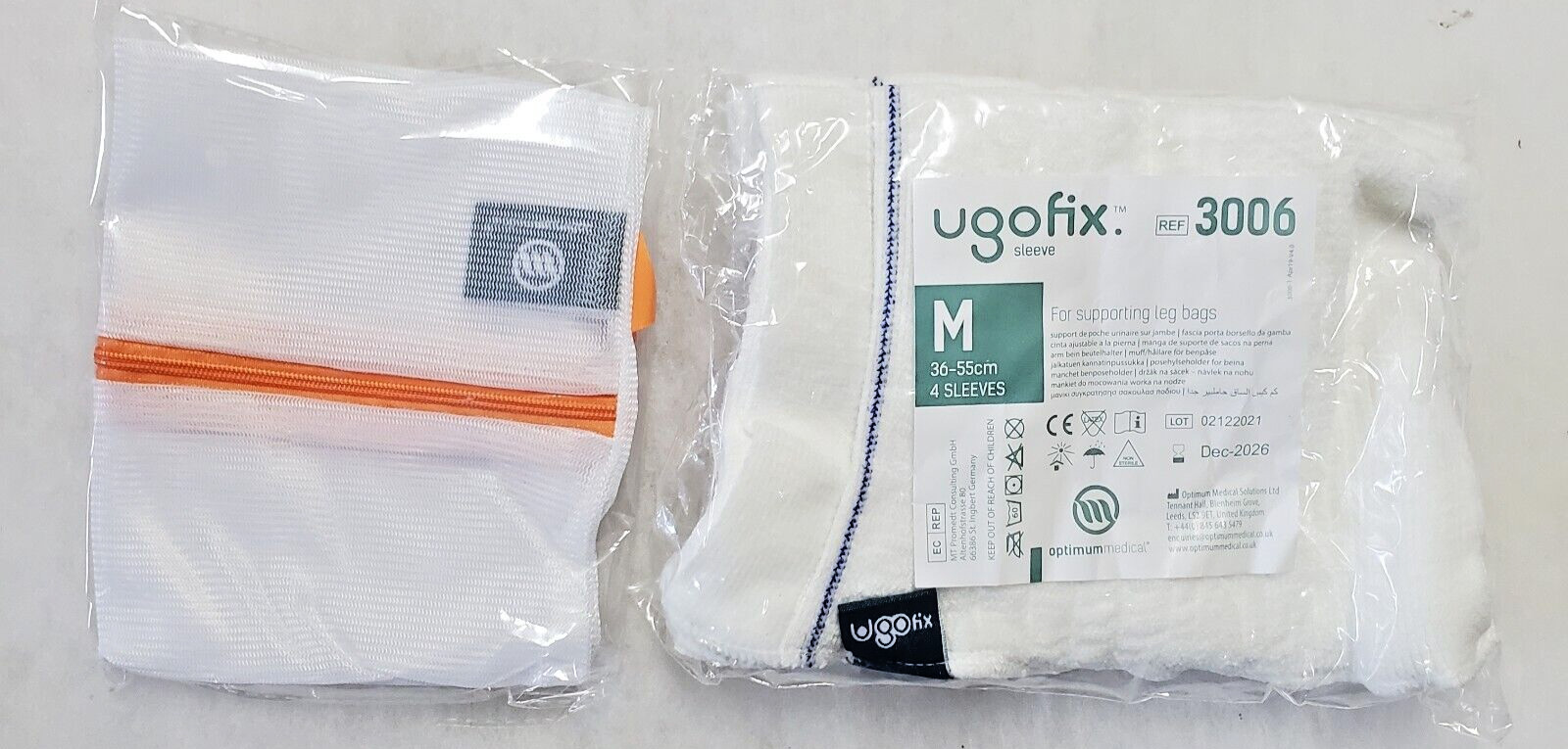 Ugofix Sleeve Optimum Medical Pack of 4 Sleeves Leg Bag – Medium 36-55cm REF3006