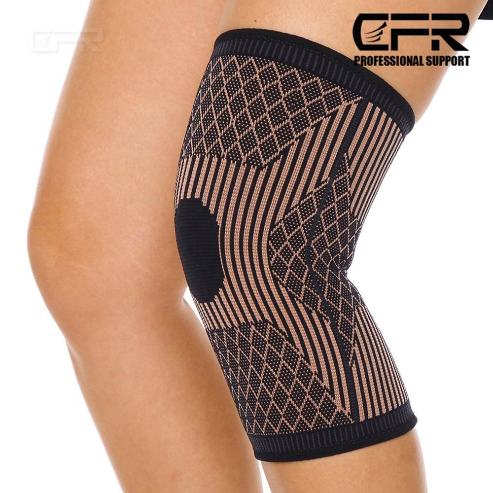 Copper Infused Knee Brace Support Stabilizer Patella Compression Sleeve Wrap CFR