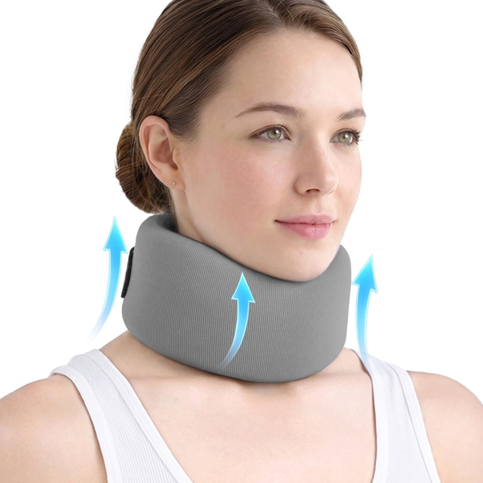 Memory Foam Neck Brace – Adjustable Cervical Collar for Pain Relief & Support
