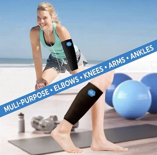 Med Pride Hot & Cold Gel Compression Sleeve for Elbow Knee Arm – New