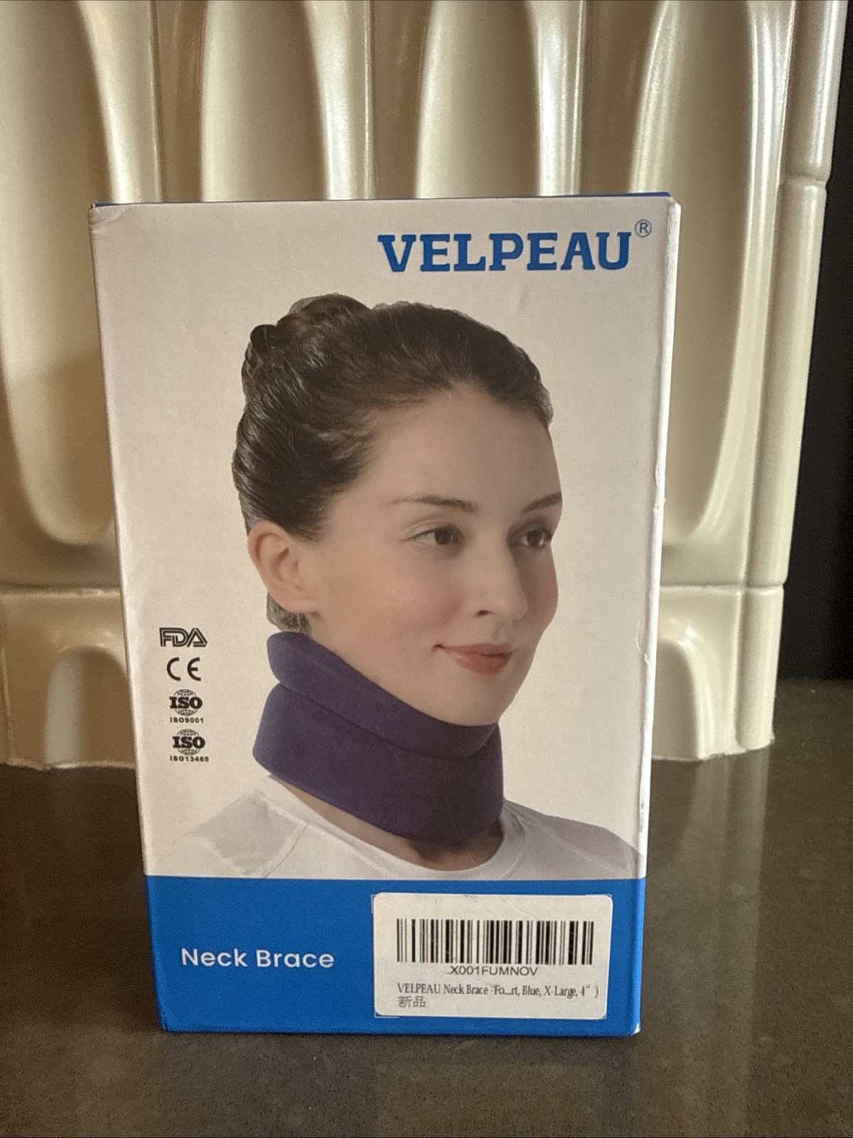 XL VELPEAU Neck Brace Neck Pain and Support – Soft Cervical Collar for Sleeping