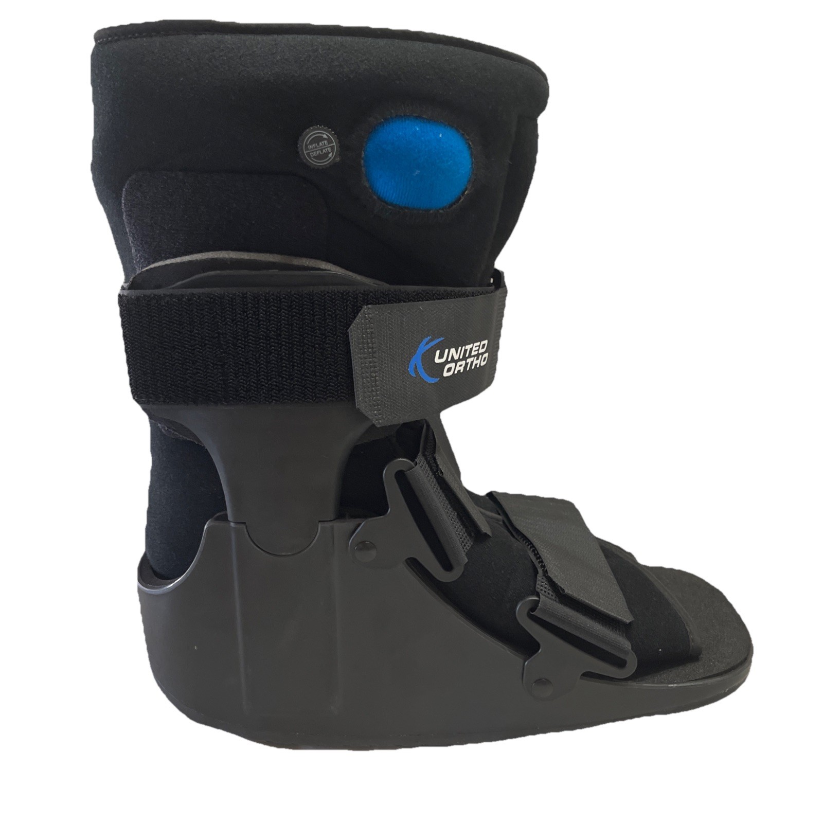 United Ortho Walker Fracture Boot Large Black Short Air Cam Walker