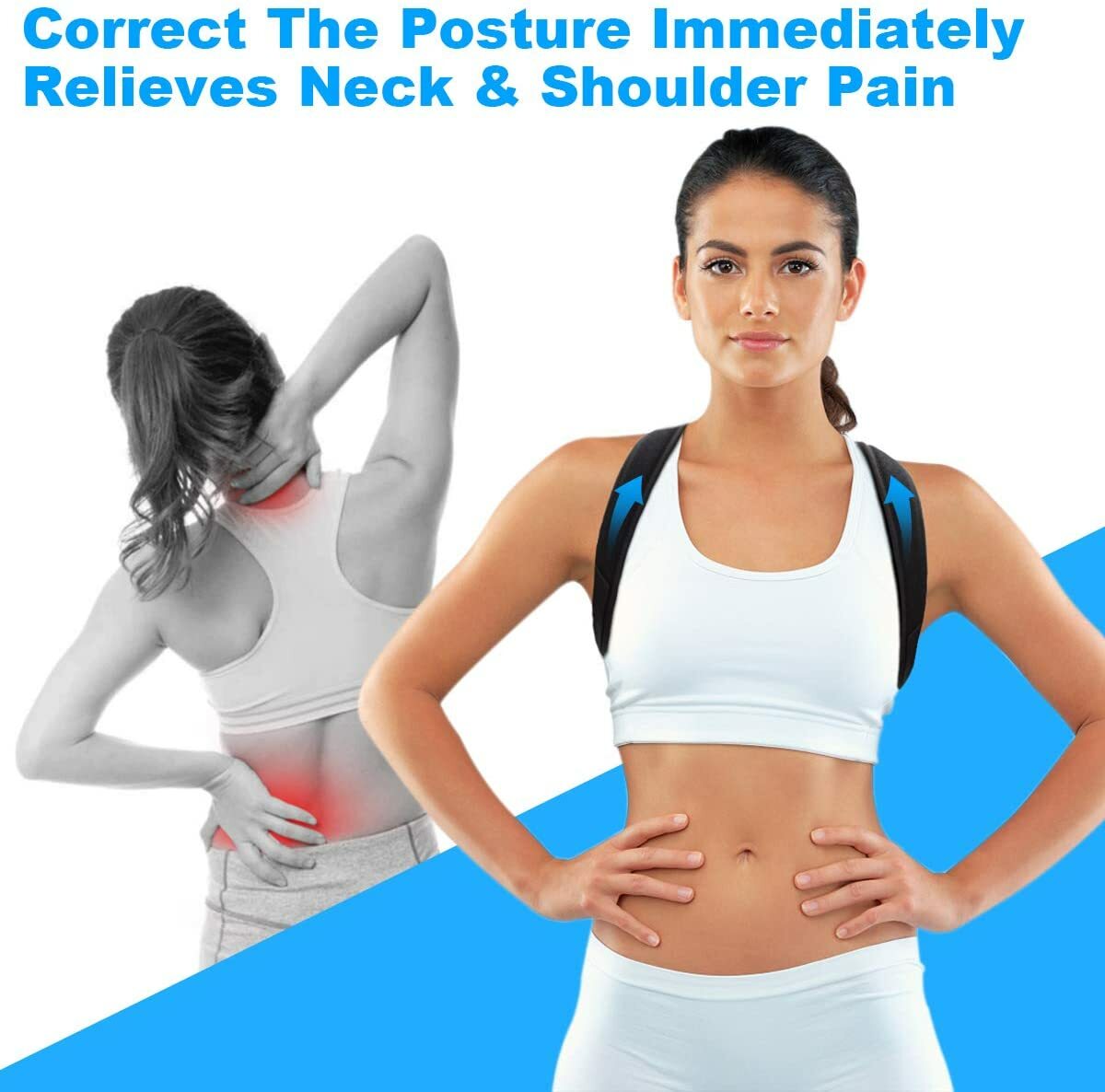 Posture Corrector For Women/Men Upper Back & Shoulder Support Brace USA SELLER