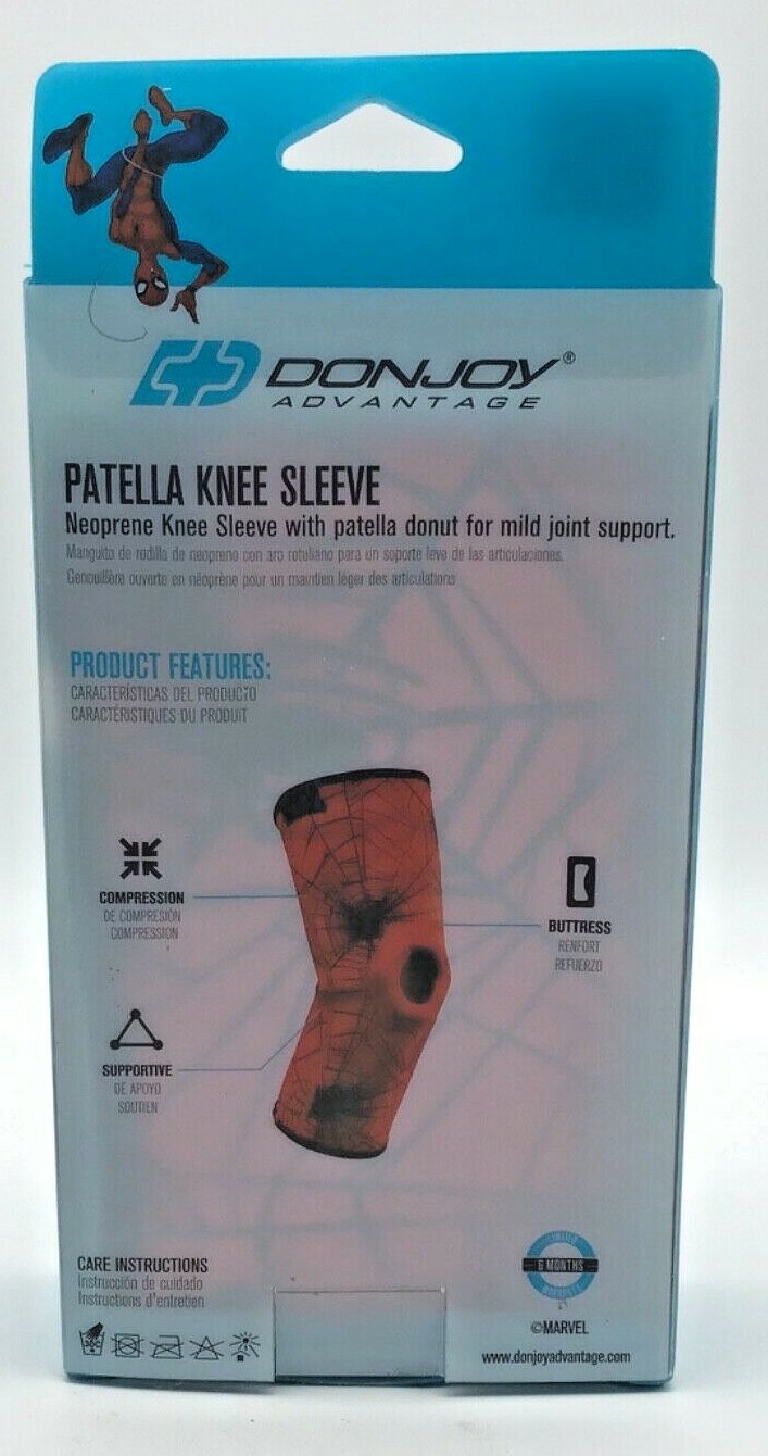 Marvel Avengers SPIDERMAN Neoprene Knee Sleeve Patella Donut YOUTH MSRP $29.99