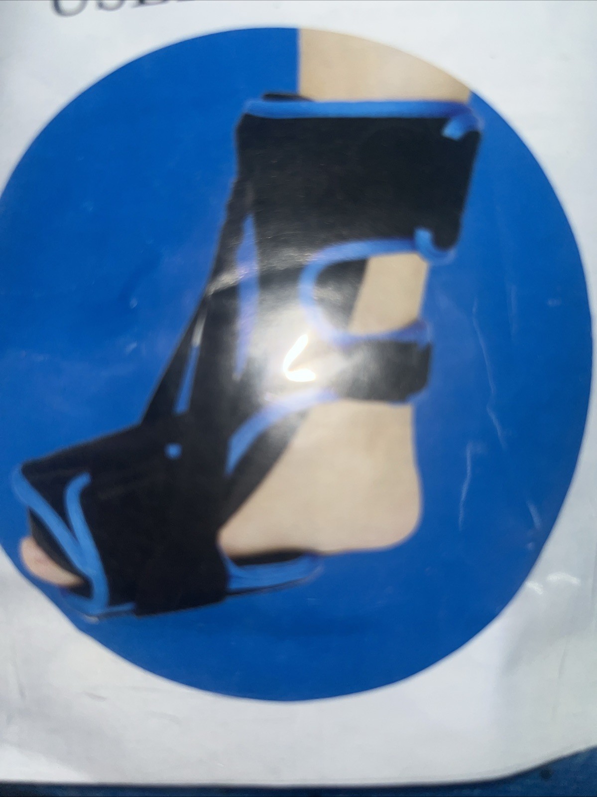 Plantar fasciitis Night Splint Flat Arch User Guide.(upgraded) Blue.