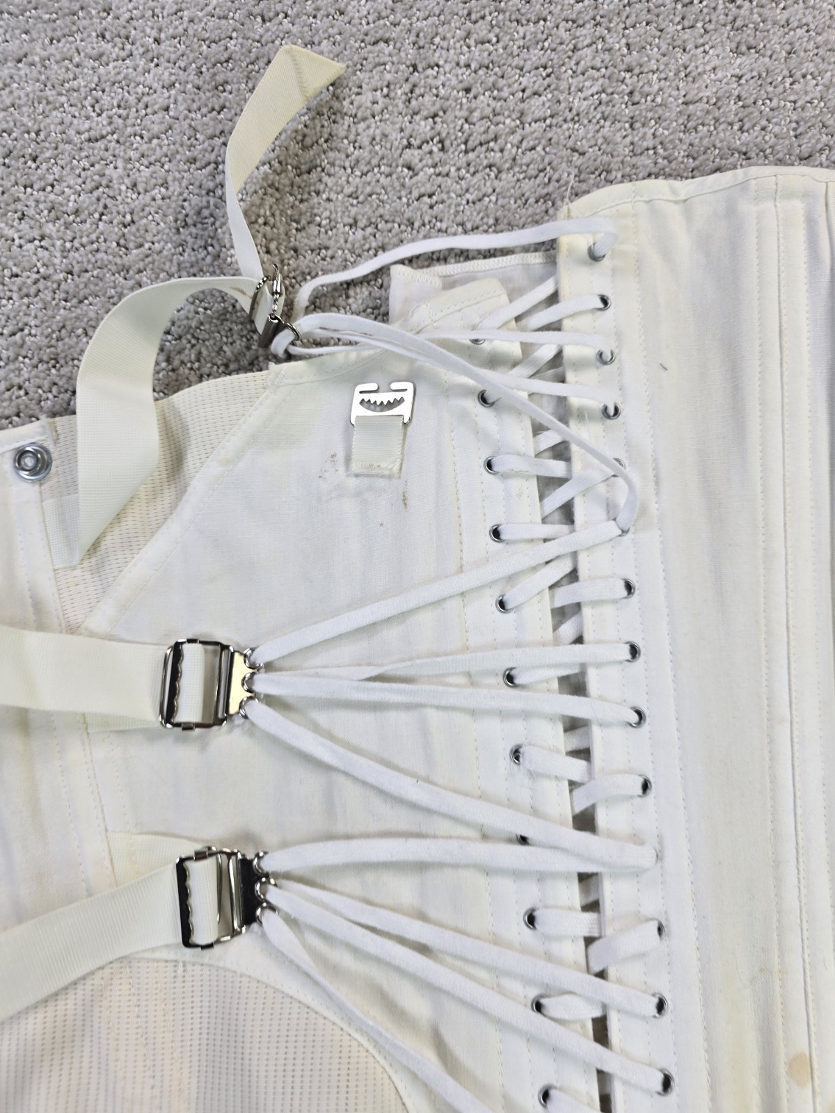 Vintage Freeman 36 Lumbosacral Ivory Orthotic Corset Brace Back Support READ