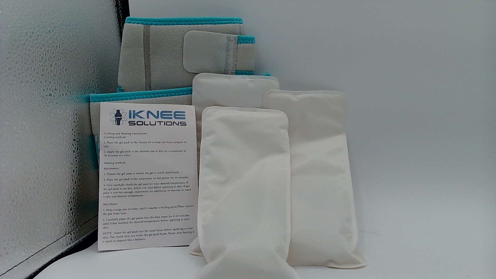 Compression Knee Ice Wrap – Reusable Brace – Hot/Cold Therapy