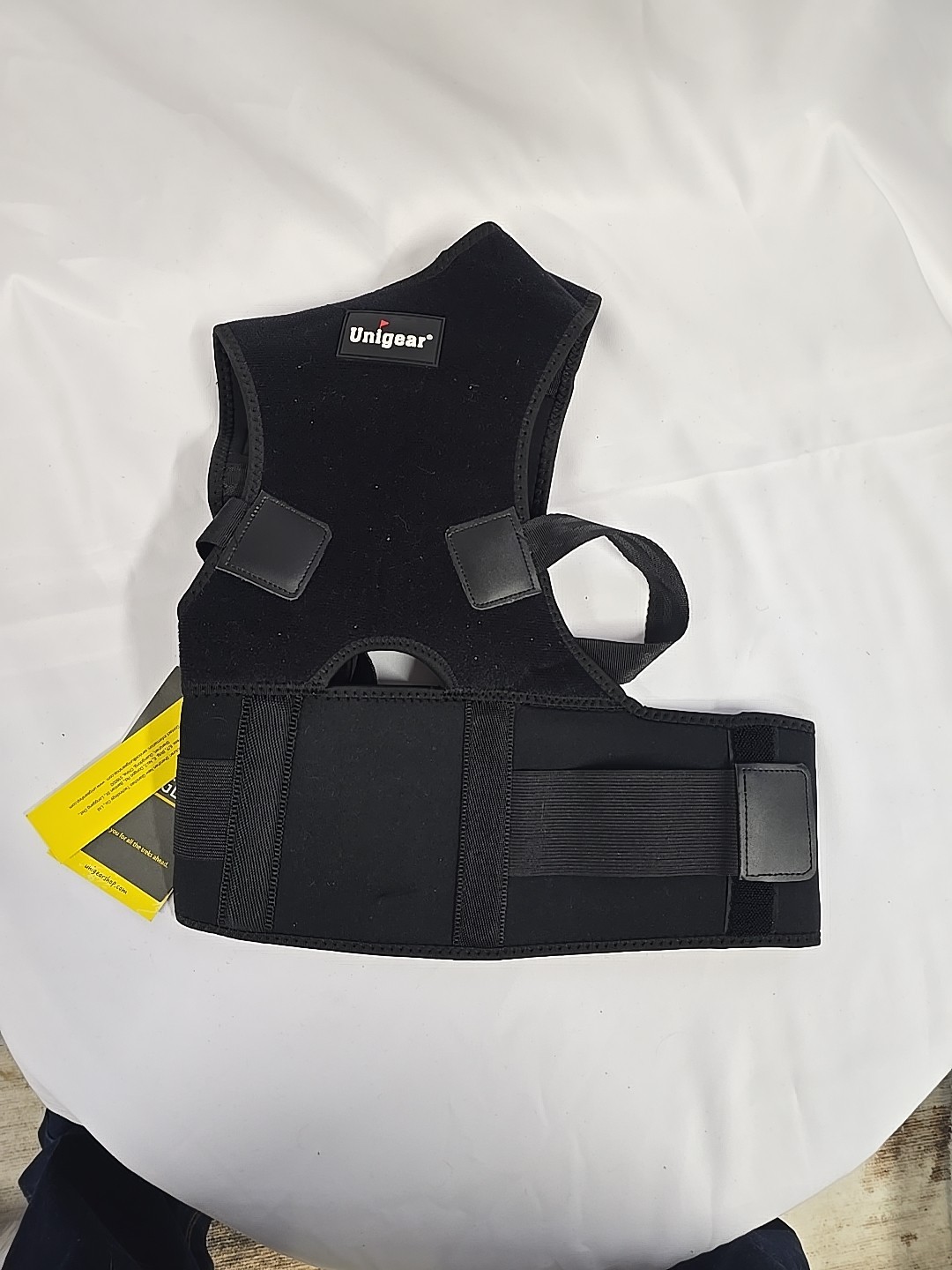 Unigear Back Brace Posture Corrector Size Small Black
