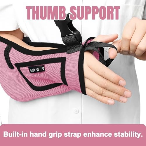 Kids Arm Sling Shoulder Immobilizer for Arm,Wrist,Elbow Injury XX-Small Pink