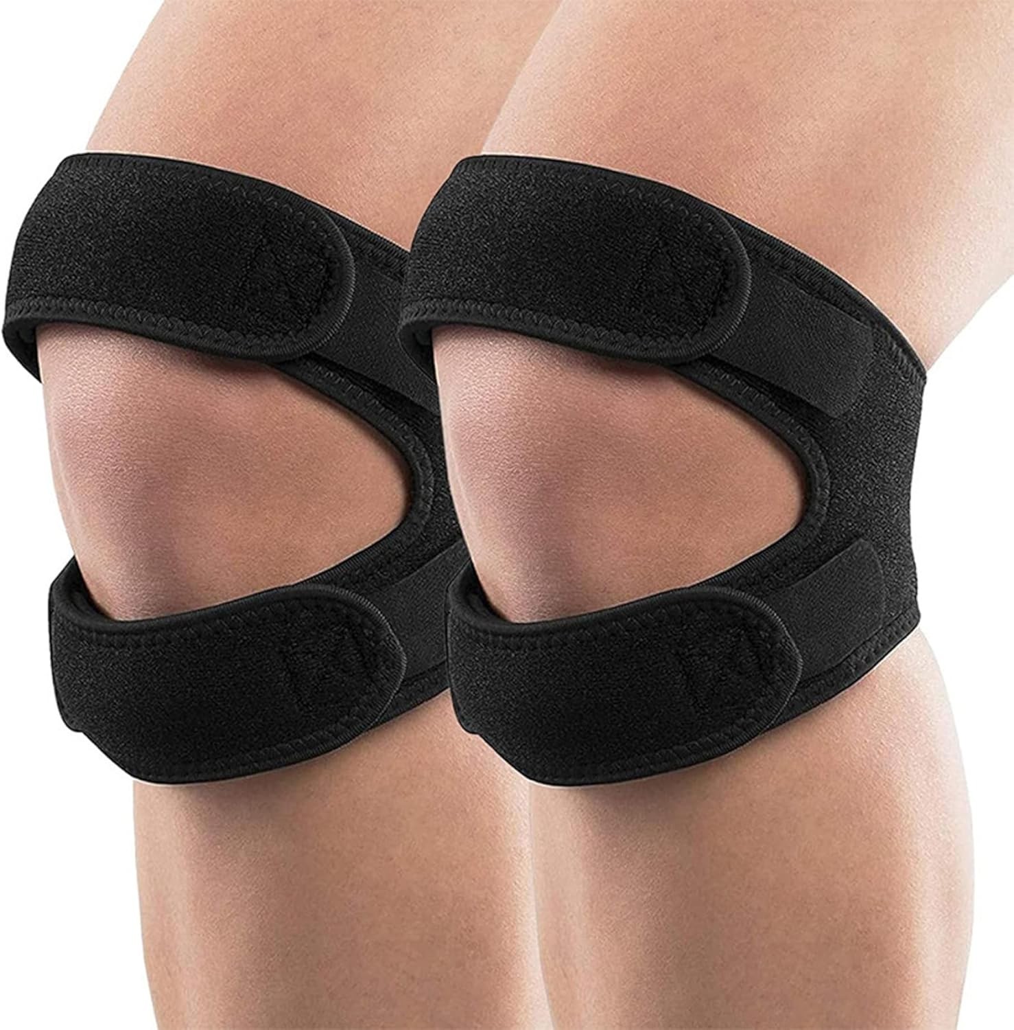 2× Knee Support Patella Stabilizer Strap Band Tendon Brace Joint Pain Sports Gym