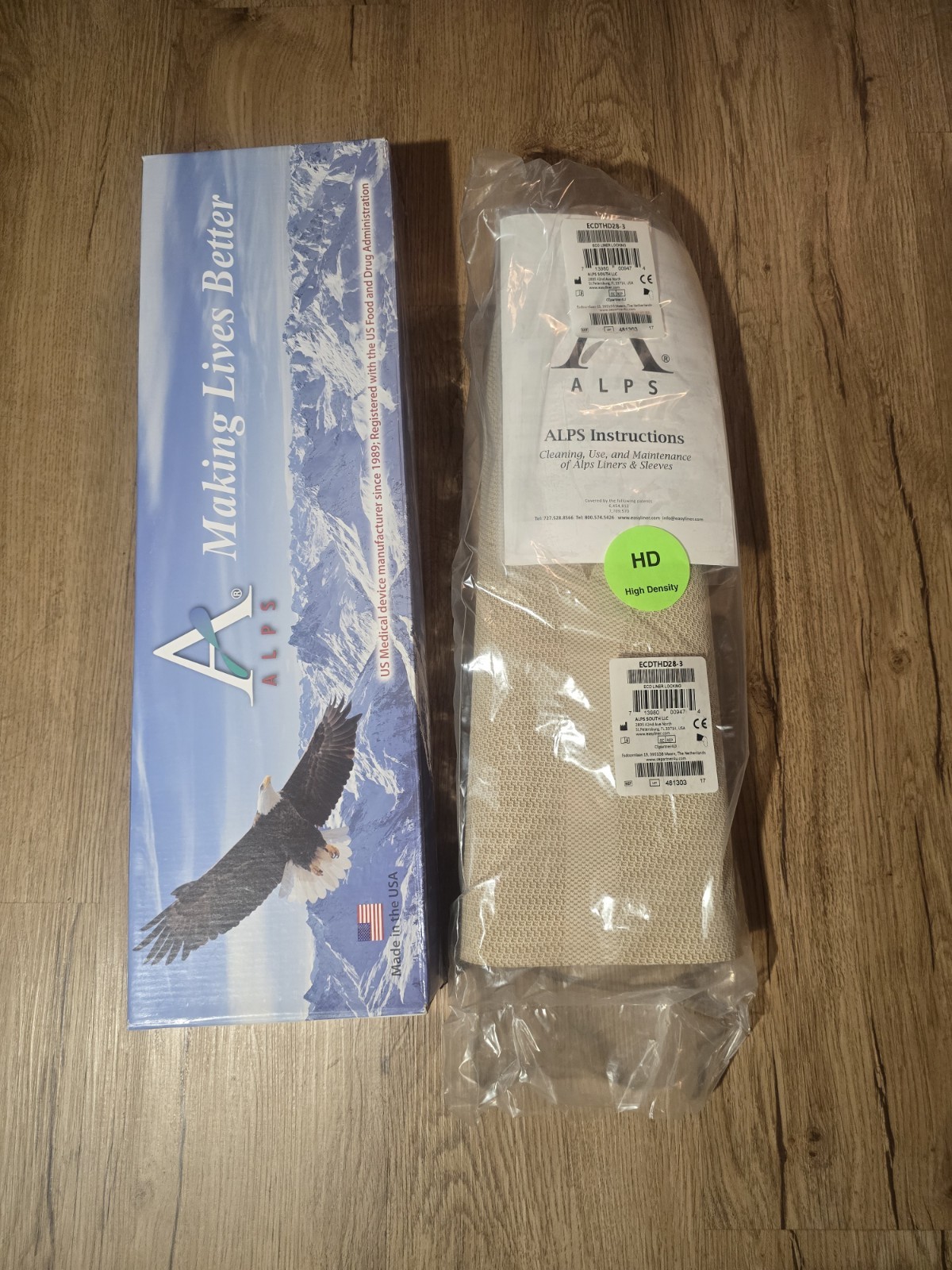 ALPS ECO Liner Locking ECDTHD28-3 Size 28 HD Gel Prosthetic Liner New